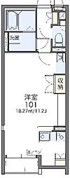レオネクストセゾンコート2 ワンルームの間取図画像
