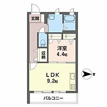 シャーメゾン・ノワ・ドゥ・ココ A0203 ｜ 高知県高知市鵜来巣1-20（賃貸アパート1LDK・2階・40.00㎡） その2