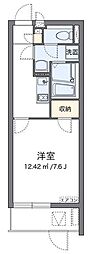 クレイノヴィレッタ 1Kの間取図画像
