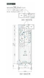 リライア東武練馬 1Kの間取図画像