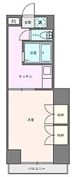 コーポ落合 1Kの間取図画像