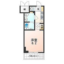 エス・キュート尼崎2 1Kの間取図画像