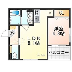 間取図画像 1LDK