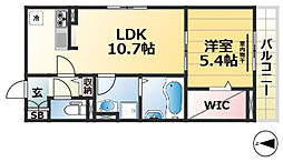 アトラエンテ御崎公園 1LDKの間取図画像