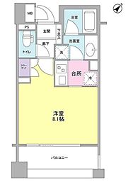 アルス恵比寿メイクス 1Kの間取図画像