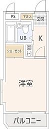 メゾン菊野台 1Kの間取図画像