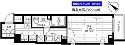 ステージファースト田園調布アジールコート 1Kの間取図画像