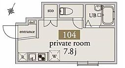 URBANETERRACE下北沢2 ワンルームの間取図画像