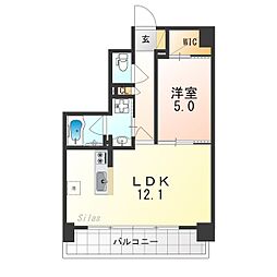BRANSIESTA山科大塚 1LDKの間取図画像