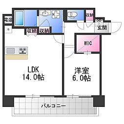 カーサフェリーチェ 1LDKの間取図画像
