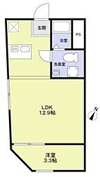 Urban Nest 杉並 1LDKの間取図画像