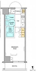 プラウドフラット浅草 1Kの間取図画像