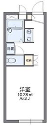 レオパレス日和 1Kの間取図画像