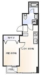 パルムハウス初台 10階1LDKの間取り