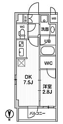 ALTERNA住吉 1DKの間取図画像