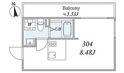 trias010 1DKの間取図画像