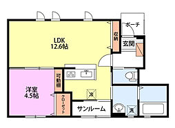 間取図画像 1LDK