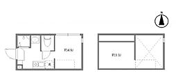 ニコ春日町 ワンルームの間取図画像