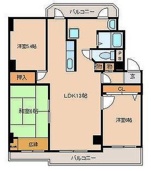 大阪府堺市西区鳳中町４丁(賃貸マンション3LDK・2階・73.52㎡)の写真 その2