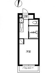 スカイコート新宿落合第6 4階1Kの間取り