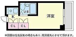 アメニティ白山 ワンルームの間取図画像