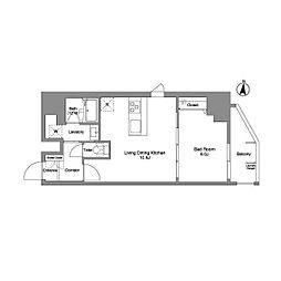 Daffitto錦糸町 1LDKの間取図画像