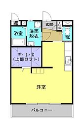 アジュール中町 ワンルームの間取図画像