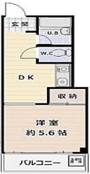 マンションヴィップ落合 1DKの間取図画像