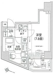 アイルプレミアム本駒込 8階1Kの間取り