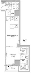 ザ・パークハビオ日本橋茅場町 1LDKの間取図画像