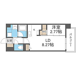 F・polpo 1LDKの間取図画像