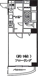 本郷SSレジデンス 4階1Kの間取り