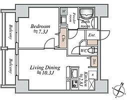間取図画像 1LDK
