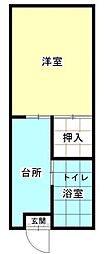 間取図画像 1K