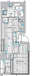 ミライズ錦糸町マーロ 1DKの間取図画像