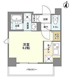 ビィ・フォルマ中延 1Kの間取図画像