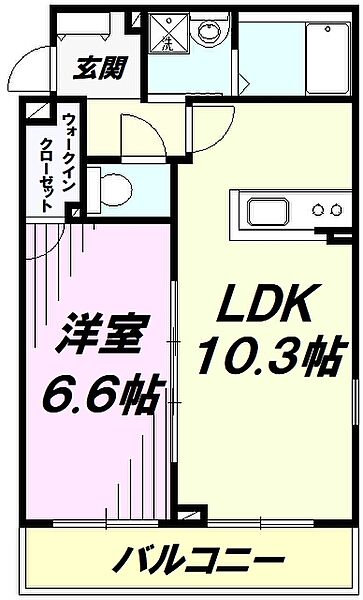 アネシス狭山 ｜埼玉県狭山市狭山(賃貸アパート1LDK・2階・40.24㎡)の写真 その2