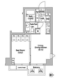 COMFORIA大山 1LDKの間取図画像