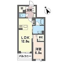 エスペランサ 00203 ｜ 埼玉県朝霞市北原２丁目10-7（賃貸マンション1LDK・2階・51.97㎡） その2