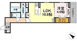 仮称D-ROOM南篠崎町 2階1LDKの間取り