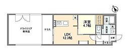 ACPレジデンス文京春日 1LDKの間取図画像