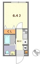 キャメル南古谷駅前通A 1Kの間取図画像
