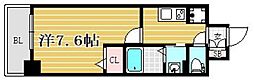 アネシスT・J 1Kの間取図画像