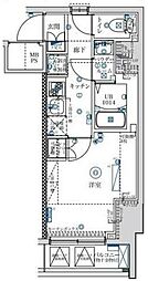 MAXIV八王子 4階1Kの間取り