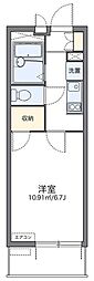 レオパレスプレーヌ3 1Kの間取図画像