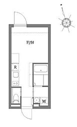 アピチェ板橋本町 4階ワンルームの間取り