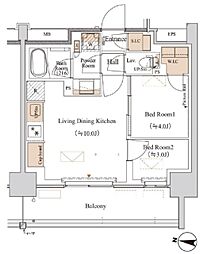間取図画像 2LDK