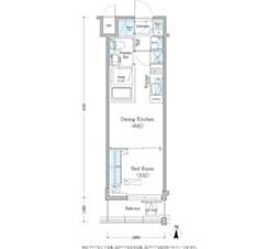 Urbanex深川住吉 1DKの間取図画像