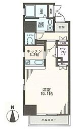コンフォート両国 5階ワンルームの間取り