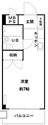 ドムス131 ワンルームの間取図画像